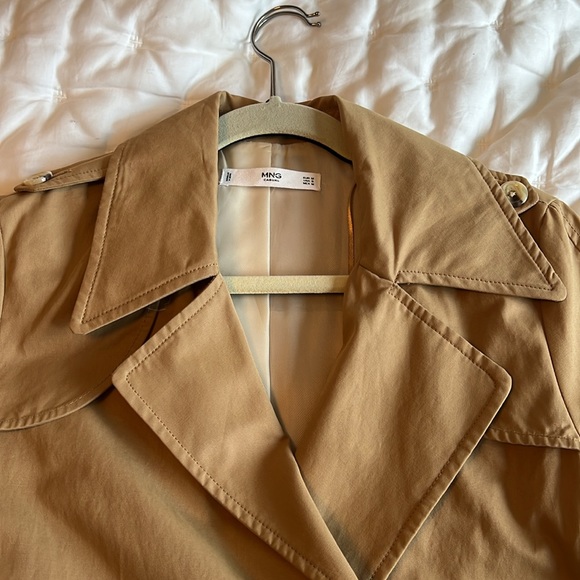 Mango trench coat - dark khaki, size medium, worn once - Picture 2 of 8